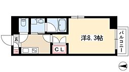 シテイライフ今池 1Kの間取図画像
