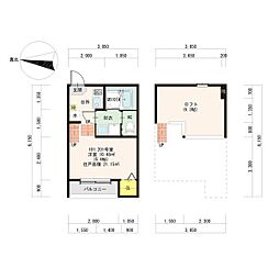 ハーモニーテラス金屋II 2階/-
