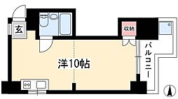 千早ハイリス ワンルームの間取図画像
