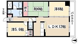 藤苑北山 3LDKの間取図画像