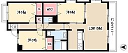 ヴェルベデーレ陸前 3LDKの間取図画像