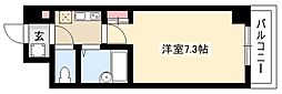 グリーンエミナンス東山 1Kの間取図画像