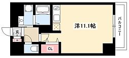ショーケンレジデンス名古屋今池 ワンルームの間取図画像