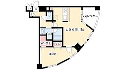 ProceedARATAMABASHI 1LDKの間取図画像