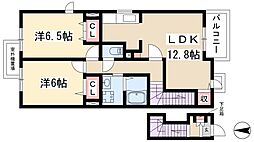 ブリーズアン 2LDKの間取図画像