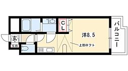 グリム覚王山 1DKの間取図画像