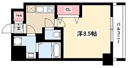 RESIDENCIA泉 1Kの間取図画像