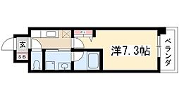 アーデン上社 1Kの間取図画像