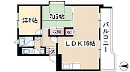 ヴィラサンシャイン 2LDKの間取図画像