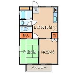 クレール新守B 2階/-