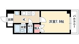 サン・アペックス新守山 1Kの間取図画像