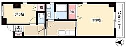 アーバン藤が丘 2Kの間取図画像