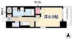 オープンレジデンシア池下THEONE 1Kの間取図画像