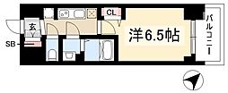 プレサンス鶴舞ファースト 1Kの間取図画像