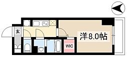 エスリード車道 桜通 1Kの間取図画像