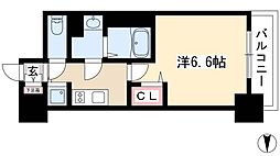プレサンス千種アイル 1Kの間取図画像