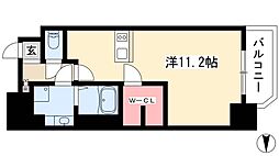 プレサンス千種アイル ワンルームの間取図画像