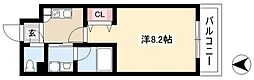 アップルコート本郷 1Kの間取図画像