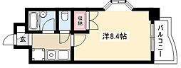 シテイライフ打越 1Kの間取図画像