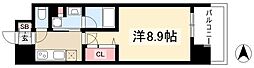GRANDESPOIR東桜 1Kの間取図画像
