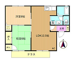 ファミール 2LDKの間取図画像