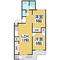 城山マンション  ｜ 長野県松本市宮渕2丁目（賃貸マンション2LDK・1階・56.10㎡） その2