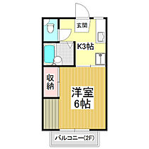 プチメゾンひろ  ｜ 長野県松本市桐2丁目（賃貸アパート1K・2階・23.18㎡） その2