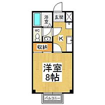 ハイツひまわり  ｜ 長野県松本市旭2丁目（賃貸アパート1K・2階・26.00㎡） その2