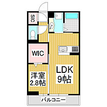 グランノール渚　Ｗ棟  ｜ 長野県松本市渚（賃貸アパート1LDK・2階・33.61㎡） その2