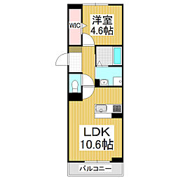 UrbanCoat 1LDKの間取図画像