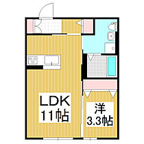 シャーメゾンＴＮ  ｜ 長野県松本市沢村3丁目（賃貸アパート1LDK・1階・35.30㎡） その2