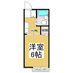 ホームズ沢村 1Kの間取図画像