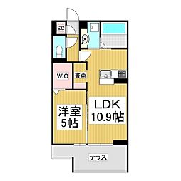 Gran Luxe 1LDKの間取図画像