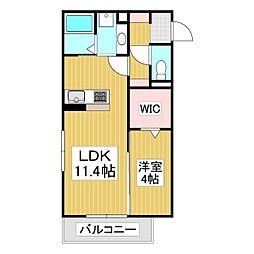 Azurea(アズレア) 1LDKの間取図画像