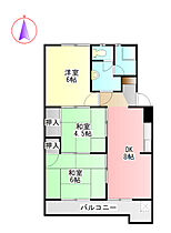 メゾン新所 506 ｜ 岐阜県岐阜市茜部新所４丁目（賃貸マンション3DK・4階・51.44㎡） その2