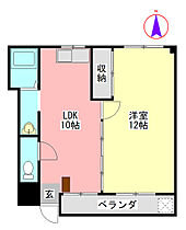 シャルムレジデンスII 201 ｜ 岐阜県岐阜市村雨町（賃貸アパート1LDK・2階・44.96㎡） その2