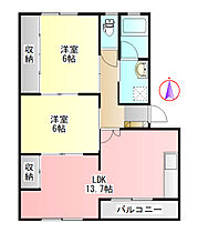 Glanz 103 ｜ 岐阜県羽島郡岐南町八剣６丁目（賃貸マンション2LDK・1階・62.30㎡） その2