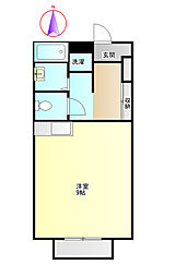 パレス日野 ワンルームの間取図画像