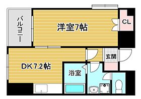 MDIインターフェイス竪町 1103 ｜ 福岡県北九州市小倉北区竪町2丁目5-15（賃貸マンション1DK・11階・37.25㎡） その2