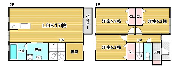 りとあみる小松町B-3 B-3｜福岡県北九州市門司区小松町(賃貸一戸建3LDK・1階・82.53㎡)の写真 その2