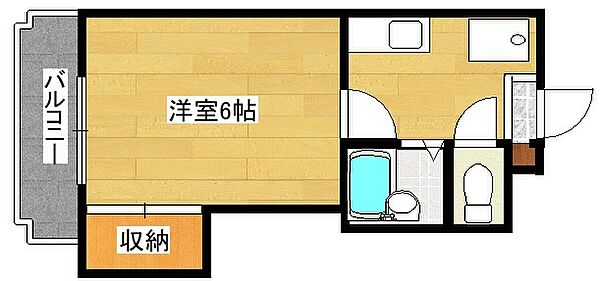 リファレンス葉山 303｜福岡県北九州市小倉南区葉山町2丁目(賃貸マンション1K・3階・21.42㎡)の写真 その2