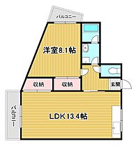 レディースマンションなでしこ 303 ｜ 福岡県北九州市門司区藤松1丁目1-26（賃貸マンション1LDK・3階・52.07㎡） その2