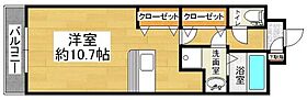 コスモス大里 601 ｜ 福岡県北九州市門司区大里本町3丁目1-22（賃貸マンション1R・6階・34.00㎡） その2