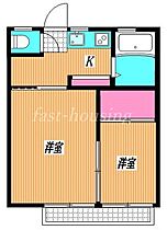 東京都杉並区高井戸東2丁目（賃貸マンション2K・2階・22.70㎡） その2