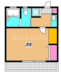 アパート・コスモ 1Kの間取図画像