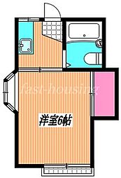 ハイツプリムラ 1Kの間取図画像