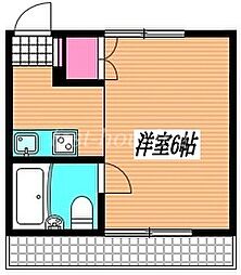 サンハイツ西荻2 1Kの間取図画像
