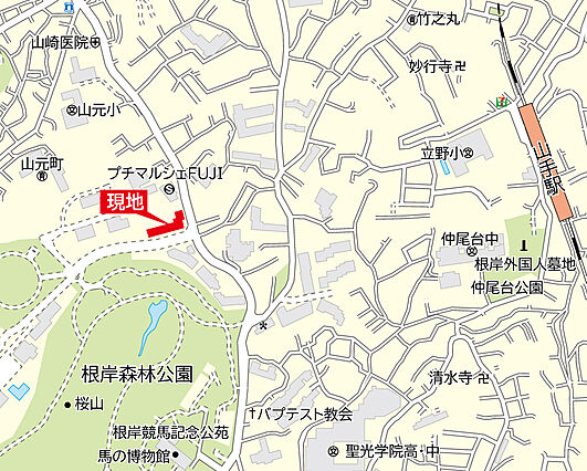 現地案内図です...