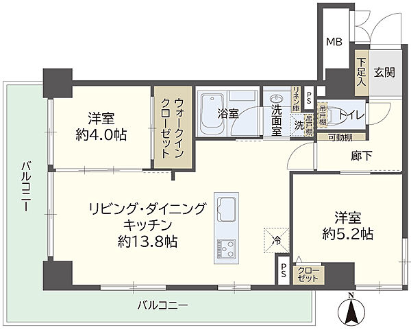 間取りを拡大表示