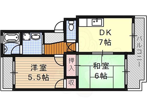 松栄マンション ｜愛知県名古屋市天白区元八事４丁目(賃貸マンション2DK・3階・45.00㎡)の写真 その2